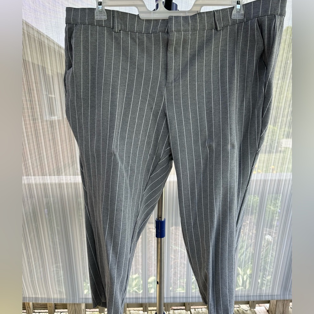 Torrid Studio Gray Pinstripe Trousers